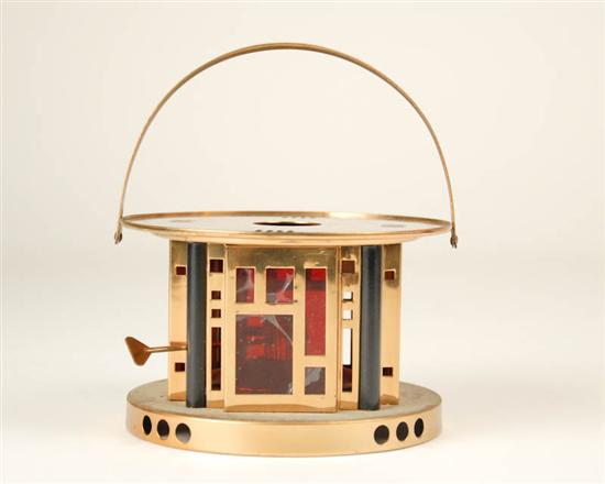 Appraisal: Signed Dutch Modernist Lantern in the style of Frank Lloyd