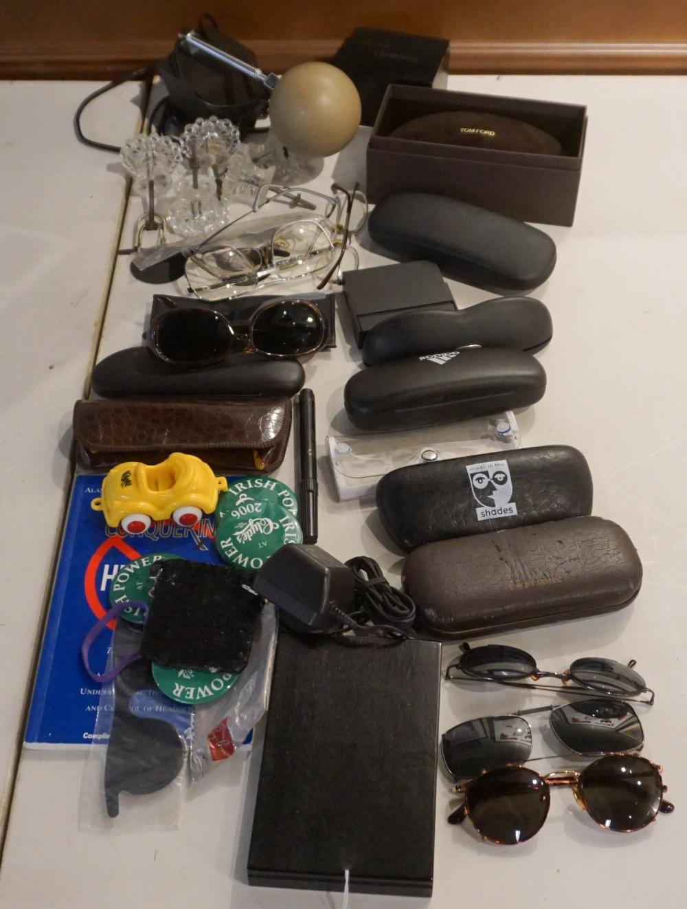 Appraisal: Group of Designer and Other Sun and Eyeglasses and Related