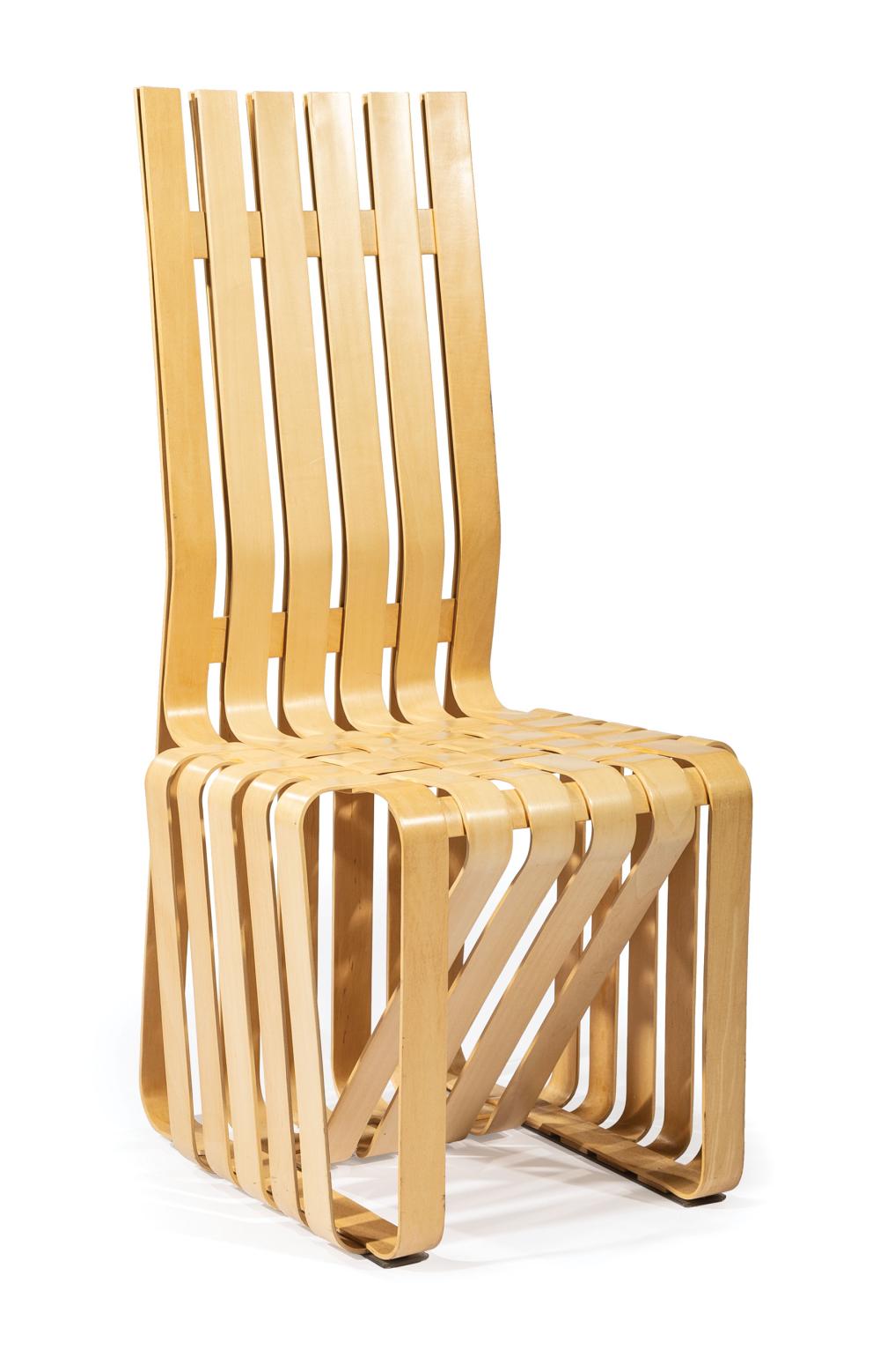 Appraisal: Frank Gehry American b for Knoll High Sticking Side Chair