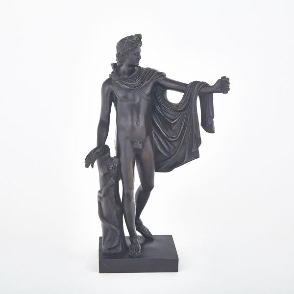 Appraisal: French Grand Tour Patinated Bronze Model of The Apollo Belvedere