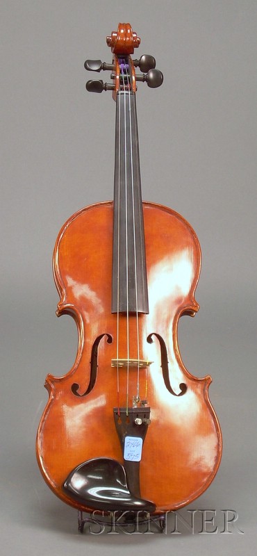 Appraisal: American Violin Wells Davis Beaver Falls labeled WELLS L DAVIS