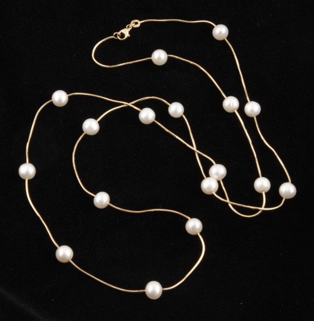 Appraisal: KY fresh water pearls mm cultured pearl and K snake