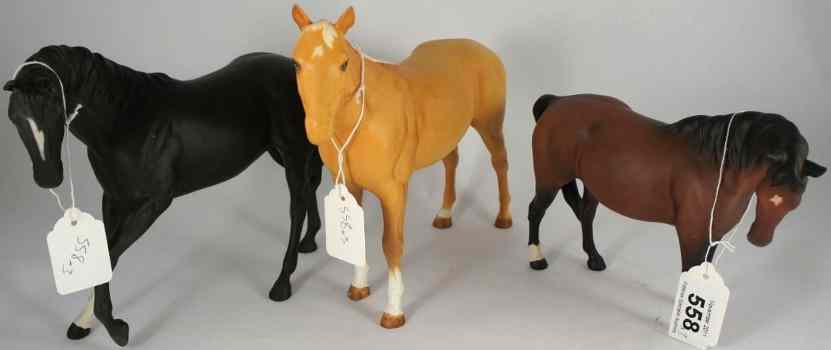 Appraisal: A collection of Beswick Horses to include Bois Russell Race