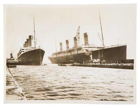 Appraisal: WHITE STAR LINE Titanic Group of approximately pieces related to