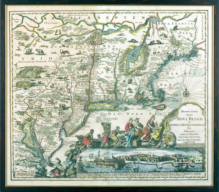 Appraisal: MAP OF NEW YORK AND NEW ENGLAND quot NOVI BELGII