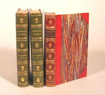 Appraisal: vols Napoleon Bonaparte O'Mera Barry E Napoleon in Exile or