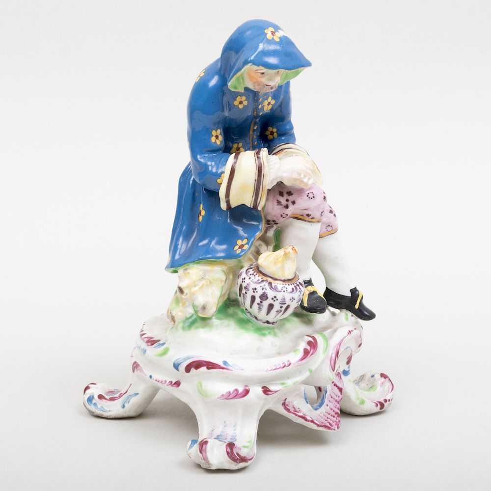 Appraisal: Bow Porcelain Figure Emblematic of Winter in high Condition Minor