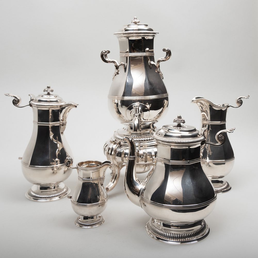 Appraisal: Jacques Pierre Cardeilhac Silver Five Piece Tea and Coffee Service