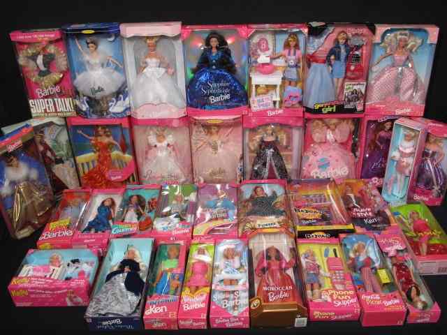 Appraisal: Large lot of Barbie dolls friends and family None played