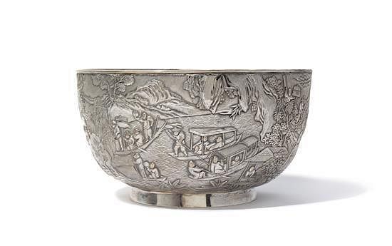 Appraisal: A Silver Bowl Diameter inches A Silver Bowl the body