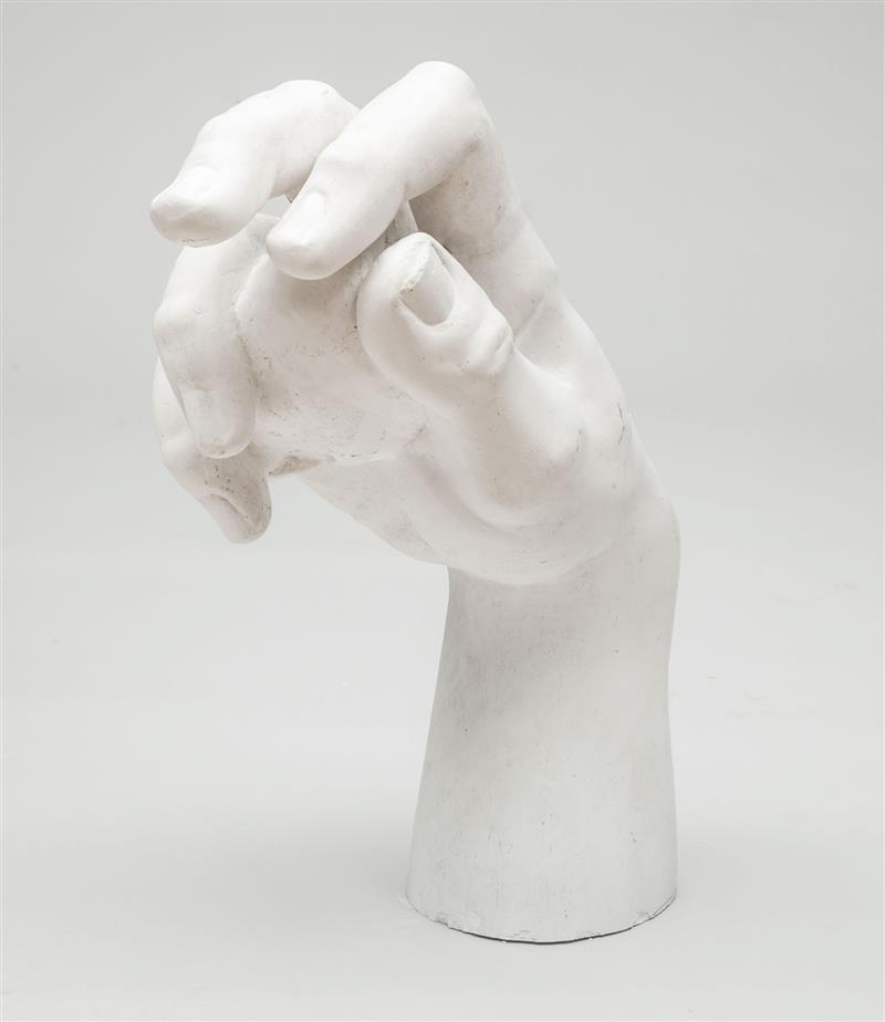 Appraisal: Large Model of a Hand of David After Michelangelo Late