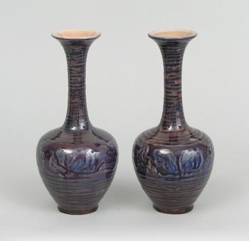 Appraisal: A Pair of Rookwood Vases A pair of Rookwood bottleneck