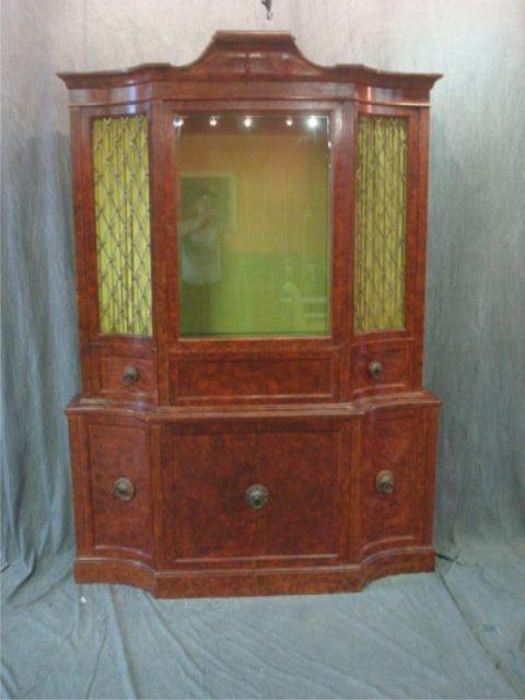 Appraisal: Mahogany China Cabinet Refinished From a New Rochelle home Dimensions