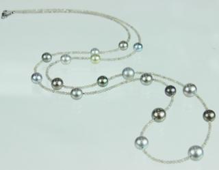 Appraisal: A Ladies Cultured Pearl Labradorite Necklace A Ladies Cultured Pearl