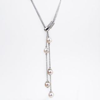 Appraisal: Contemporary Pink Pearl Approx Carat Diamond and Karat White Gold