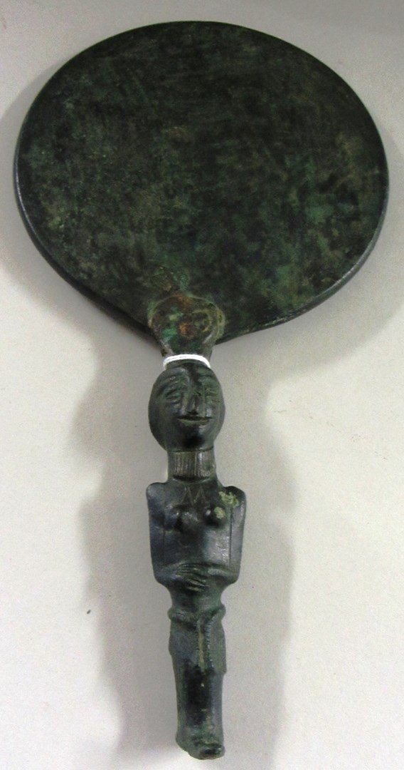 Appraisal: A Luristan bronze mirror circa th- th century B C