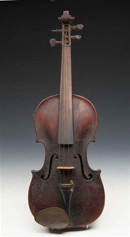 Appraisal: A VIOLIN probably German c the back inscribed Gamoni and