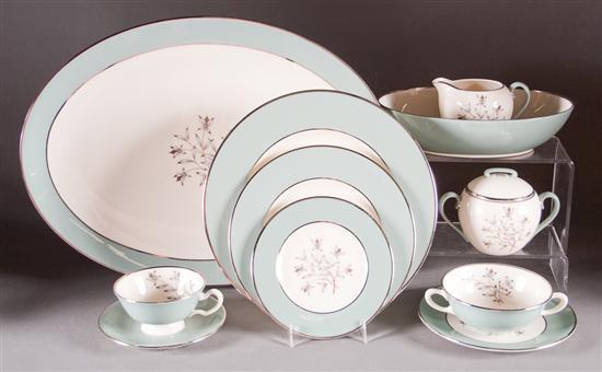 Appraisal: Lenox porcelain partial dinner service in the Kingsley pattern pieces