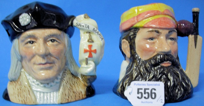 Appraisal: Royal Doulton small Character Jugs W G Grace D and