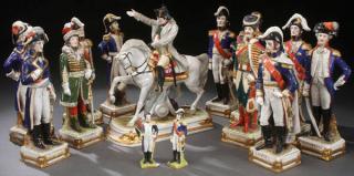 Appraisal: STITZENDORF PORCELAIN NAPOLEONIC FIGURES A GROUP OF STIZENDORF PORCELAIN NAPOLEONIC