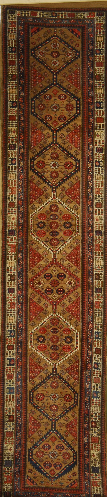 Appraisal: ORIENTAL RUG SERAB RUNNER ' x ' Eight linked hexagonal