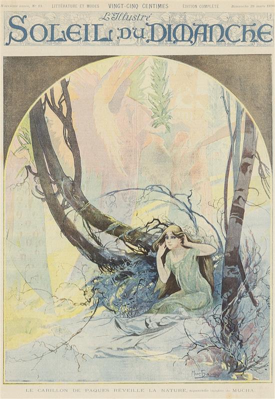 Appraisal: Sale Lot Alphonse Mucha Czech - Cover for Soleil du