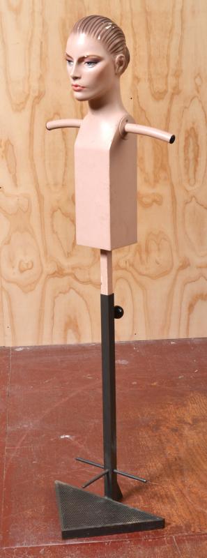 Appraisal: MANNEQUIN STYLED PORTABLE VALET ON METAL BASE