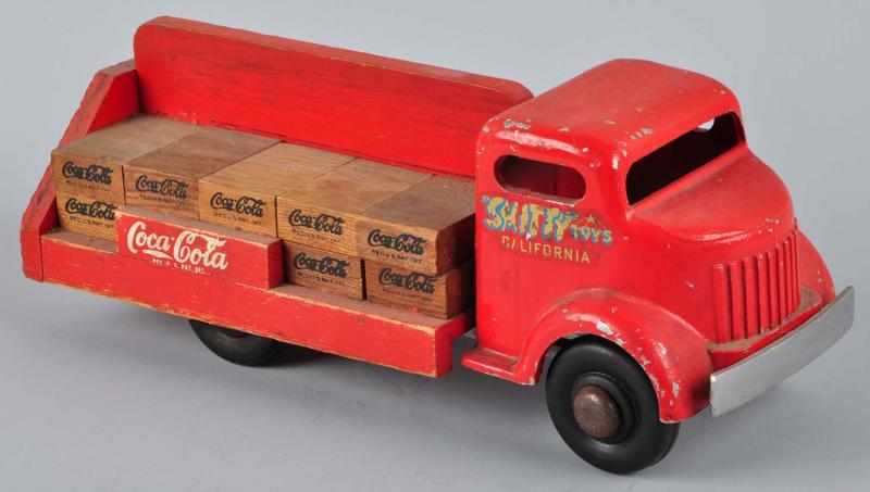 Appraisal: s Smith-Miller Coca-Cola Truck Toy Description Complete with a full