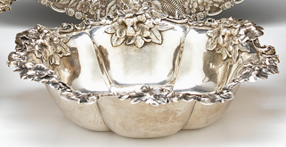 Appraisal: Sterling silver fruit bowl whiting st half th century With