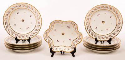 Appraisal: A Paris Duc D'Angouleme part service of ten plates cm