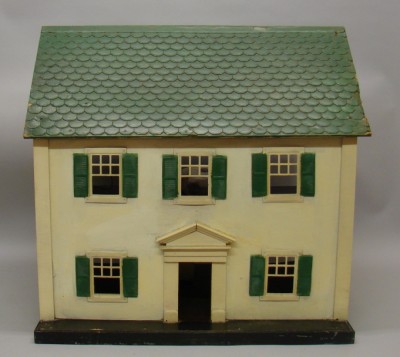 Appraisal: Lot 's Colonial style dollhouse T x W x D