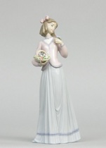 Appraisal: Lladro Innocence in Bloom Sculptor Jose Puche Issued Retired Apprx