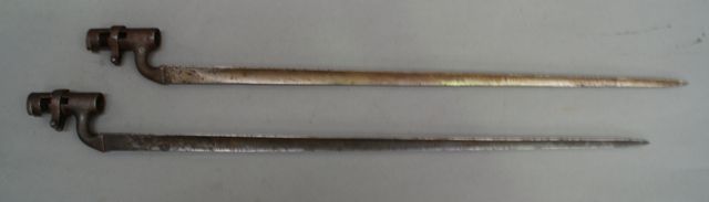 Appraisal: Two Martini Enfield bayonets no scabbards