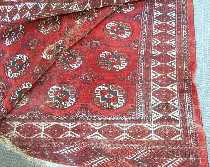 Appraisal: Tekke Main Carpet West Turkestan th century ft in x