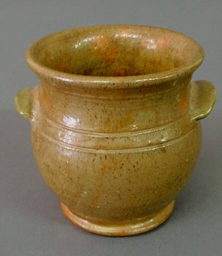 Appraisal: Stahl Pottery glazed redware jar Made for Stahl s Pottery