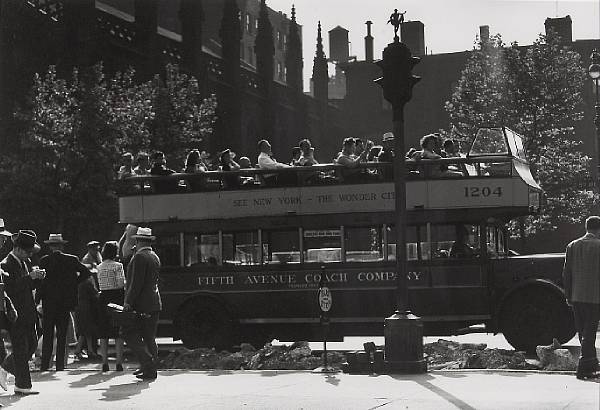 Appraisal: Harold Roth American born Fifth Ave Open Top Bus at