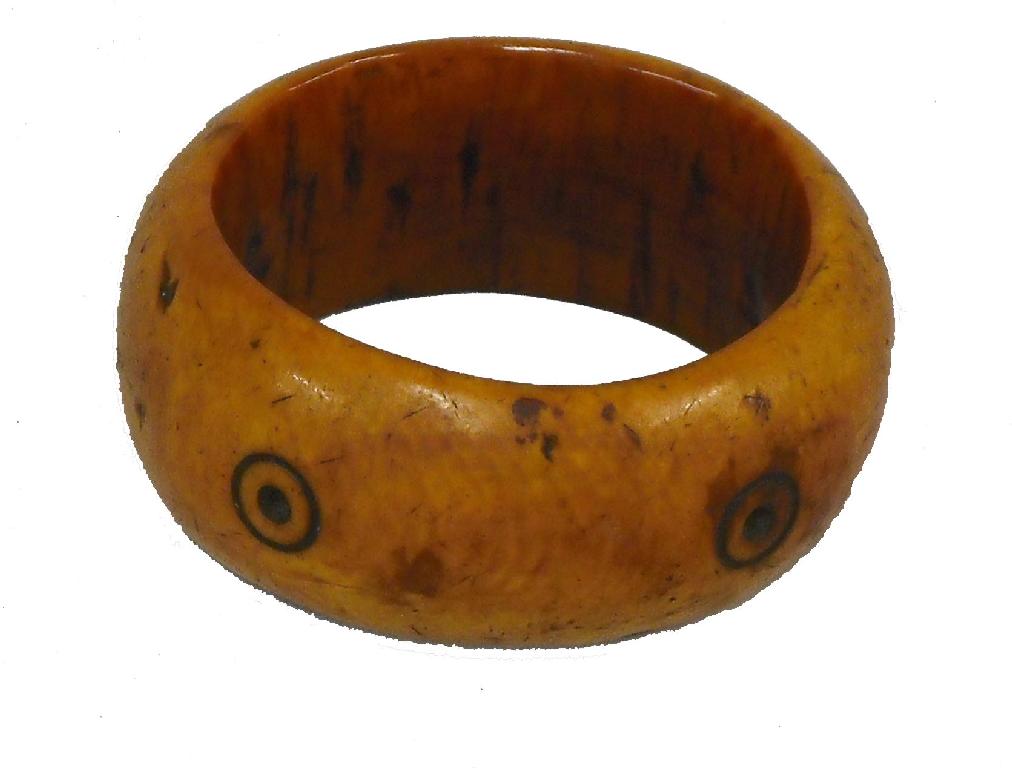 Appraisal: Antique African ethnic circular bangle diameter