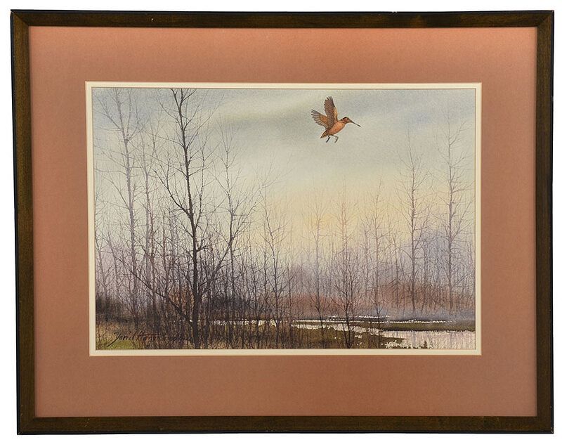 Appraisal: David Hagerbaumer American - American Woodcock signed lower left David