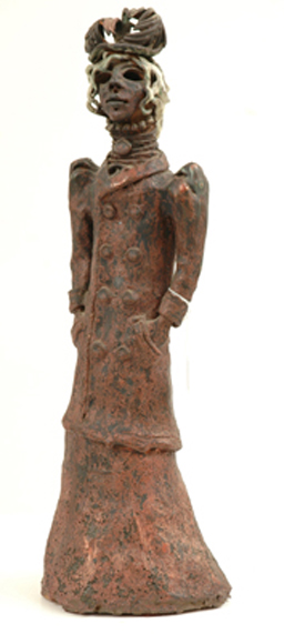 Appraisal: Greg Irvine born Standing Woman terracotta sculpture incised 'Irvine' on