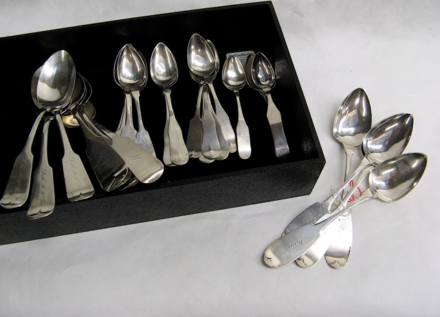 Appraisal: TWENTY-NINE PIECES SILVER FLATWARE includes large Towle Sterling tablespoons large