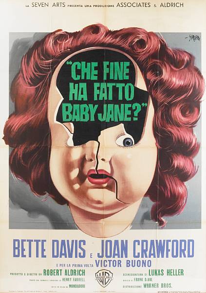 Appraisal: Whatever Happened to Baby Jane Warner Bros Italian poster condition