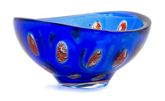 Appraisal: Sven Palmqvist Swedish - Ravenna Bowl Orrefors Sweden Sven Palmqvist