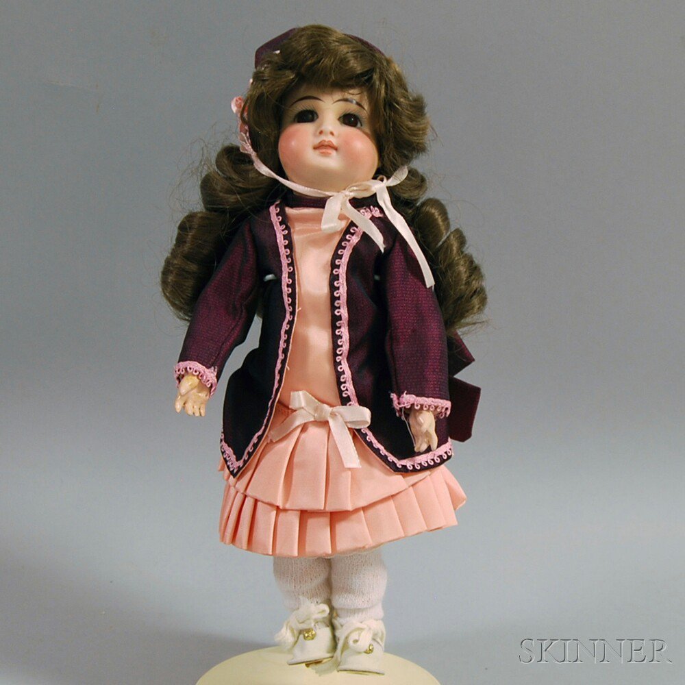 Appraisal: Small Closed-mouth Bisque Head Belton-type Doll probably Germany impressed to