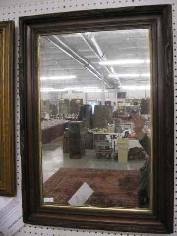 Appraisal: Eastlake Victorian Carved Walnut Mirror shadowbox style overall '' x