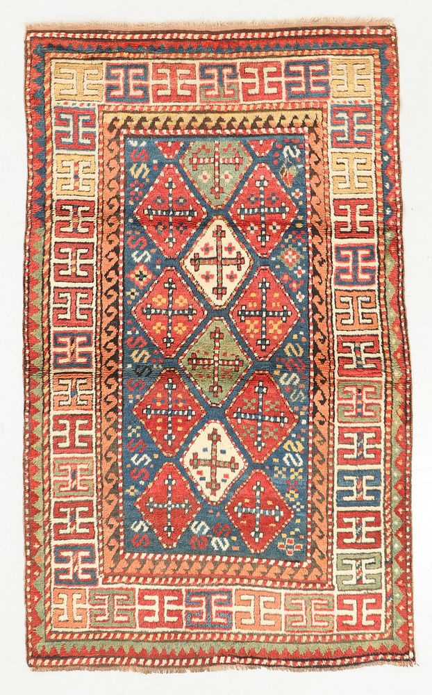 Appraisal: Antique Kazak Rug Caucasus ' '' x ' '' Antique