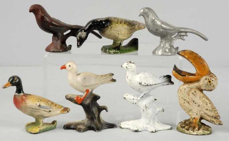 Appraisal: Lot of Assorted Cast Iron Bird Bottle Openers Description Six