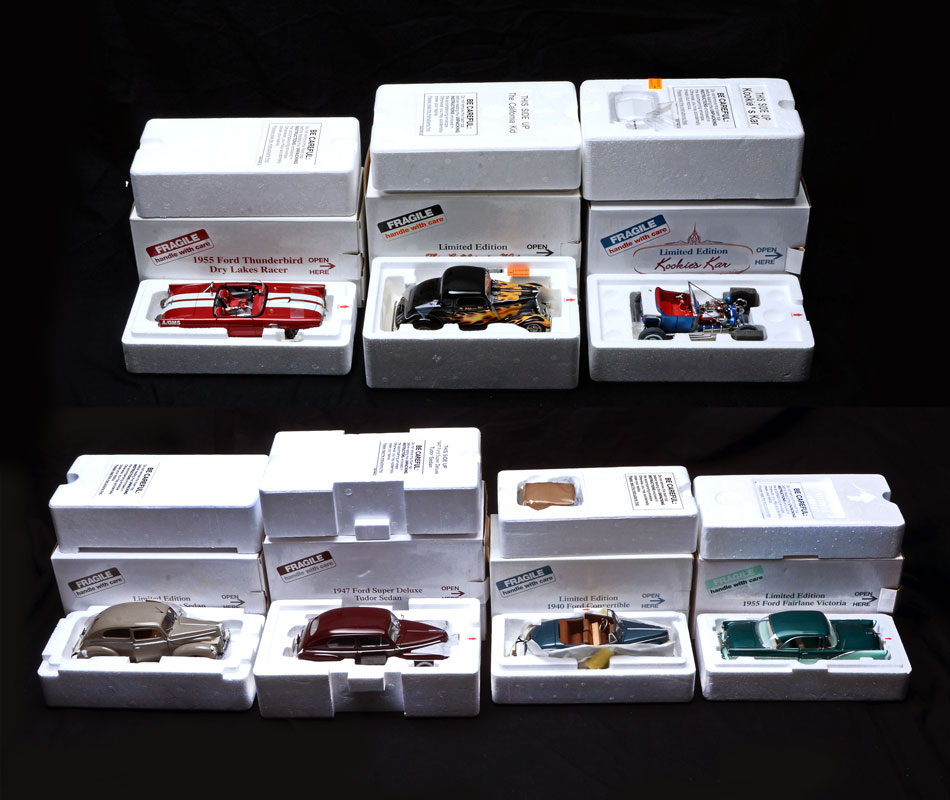 Appraisal: DANBURY MINT SCALE MODEL FORD CARS Assembled collection of Ford