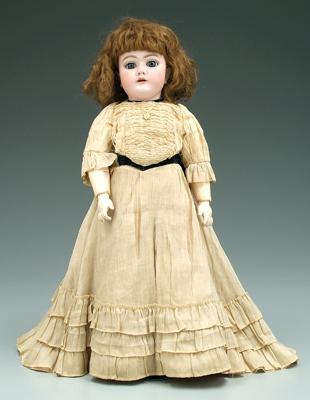 Appraisal: German bisque head doll open mouth fixed eyes dark blonde