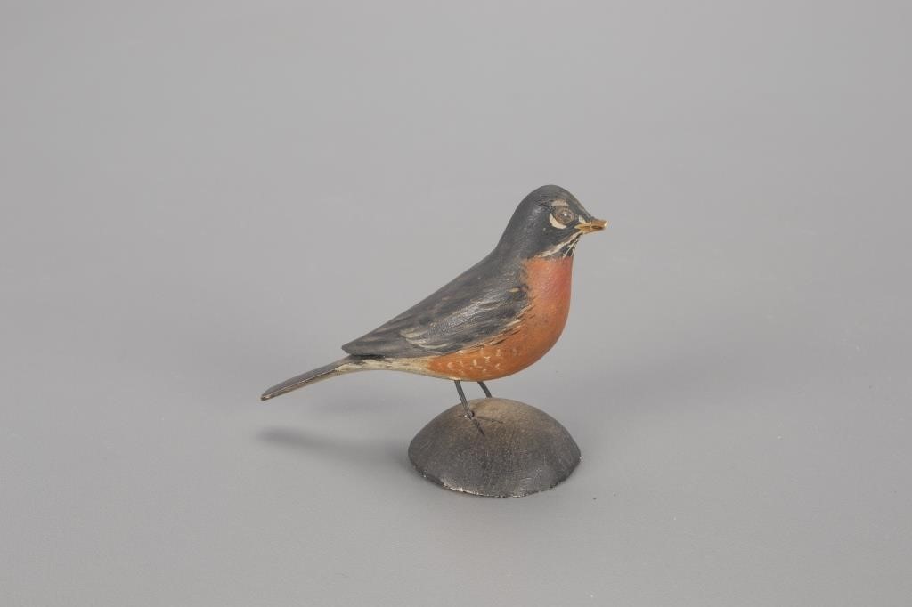 Appraisal: MINIATURE ROBIN A Elmer Crowell - East Harwich MA c