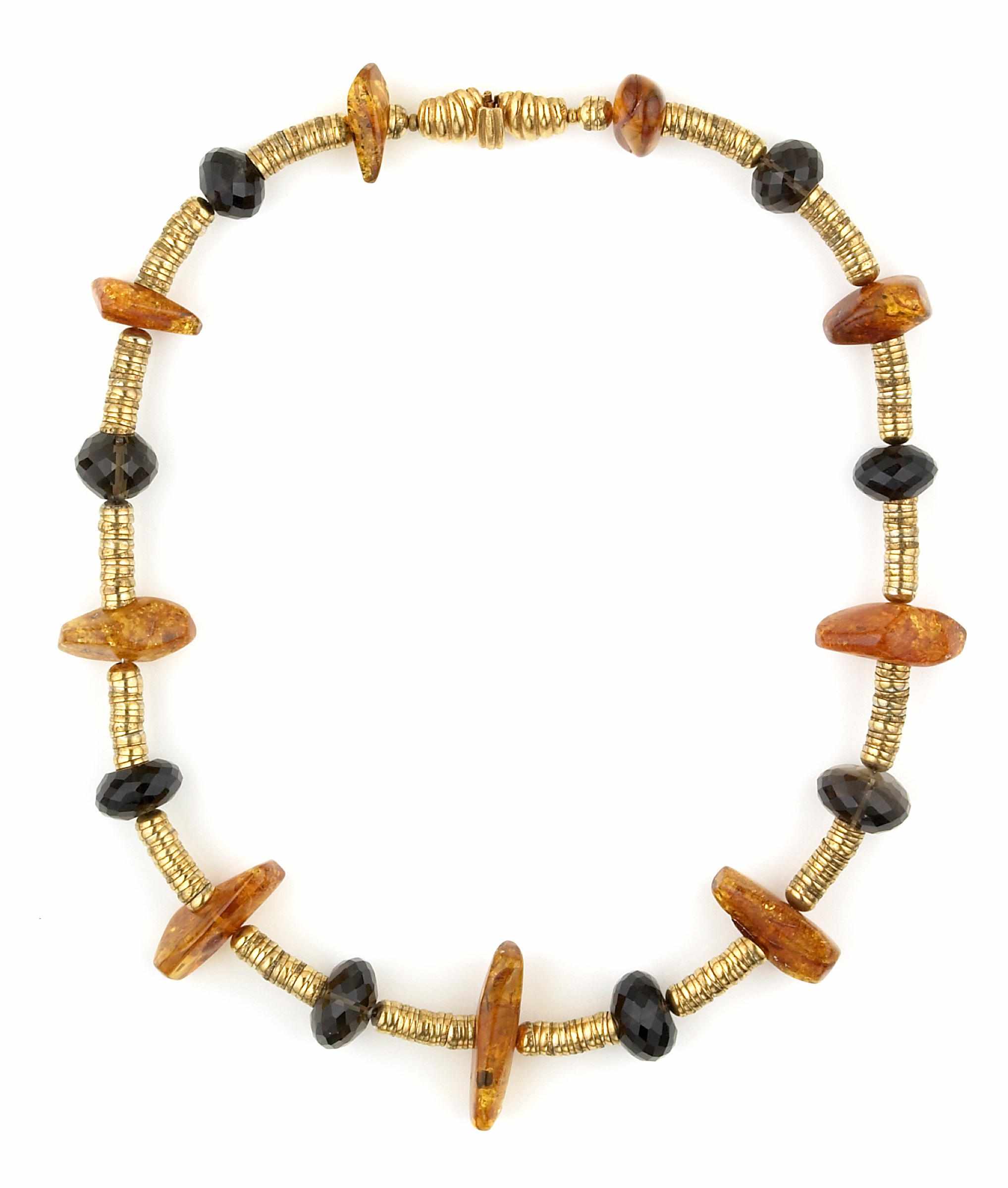 Appraisal: Tony Duquette American - sAn amber smoky quartz and vermeil